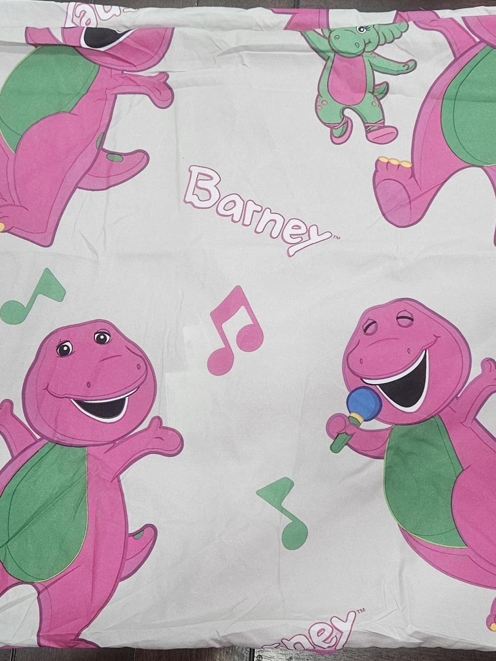 Barney & Friends Pillowcases Set of 2 Franco Baby Bop Pink 20x30 NEW Unused